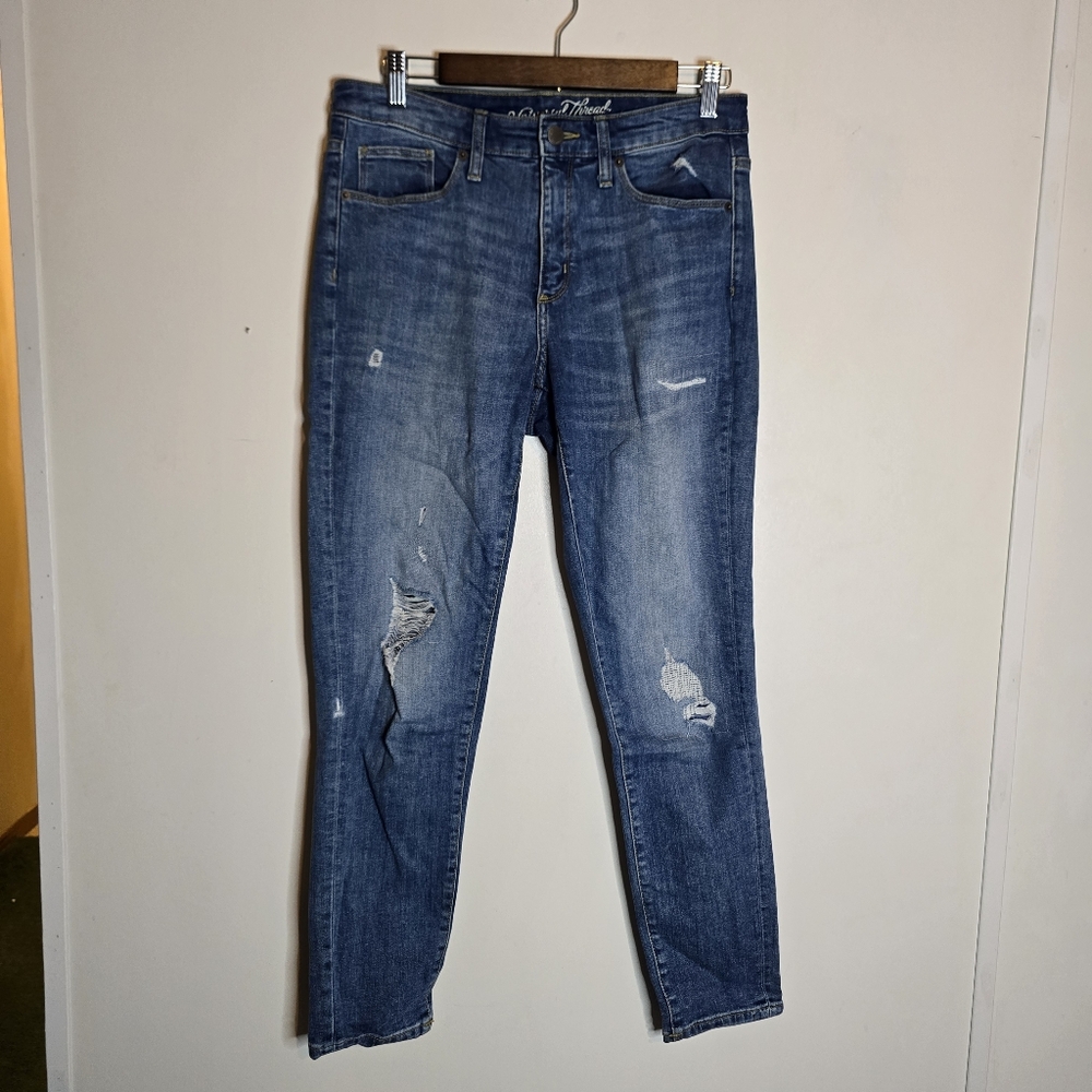 Universal Thread Distressed High Rise Skinny Jeans Size 10